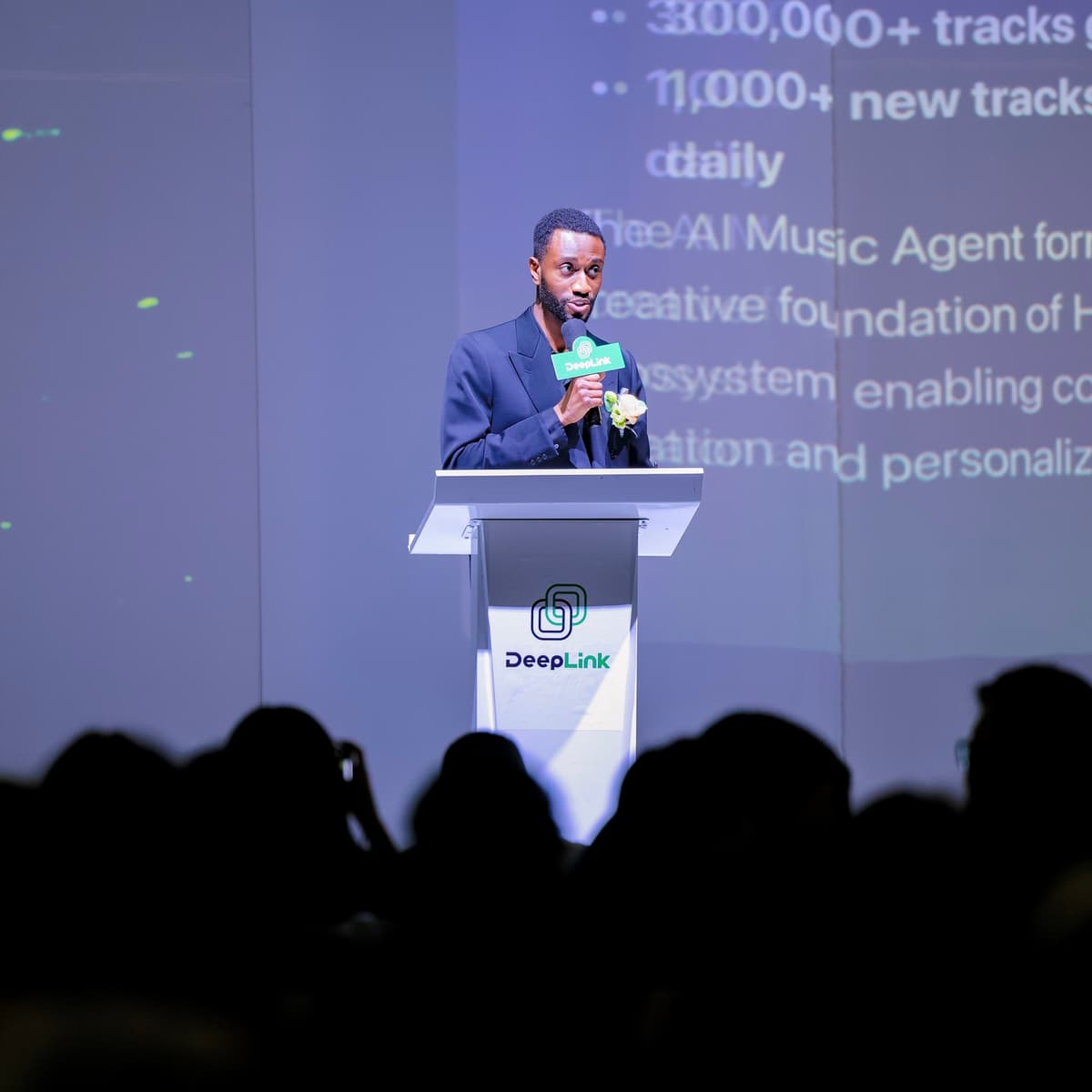Joel Roberts speaking at a conference
